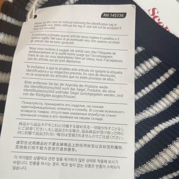 Women’s SeeByChloe cardigan. Blue/white/silver. Size 42 - Picture 5 of 10